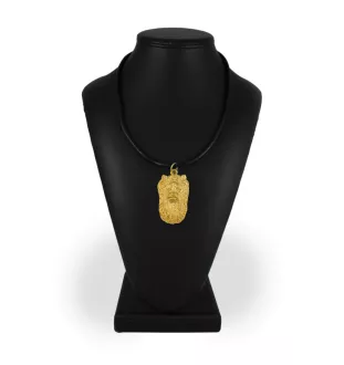 Yorkshire Terrier, Yorkie II - keychain and necklace with a dog in a box, high-quality gold-plated product, Art-Dog brand