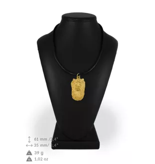 Yorkshire Terrier, Yorkie II - keychain and necklace with a dog in a box, high-quality gold-plated product, Art-Dog brand