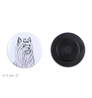Yorkshire Terrier, Yorkie - magnet with a dog's pupil, exceptionally light, strong magnet, handmade product by the Art-Dog brand
