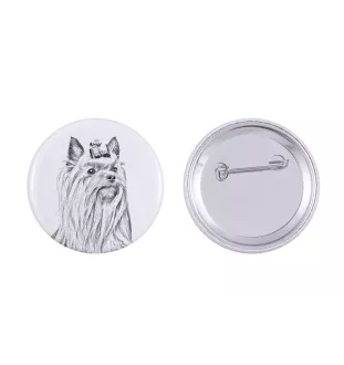 Yorkshire Terrier przypinka z psem duża Art-Dog