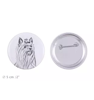 Yorkshire Terrier, Terrier Du Yorkshire, York - badge avec votre chien, ajoutez votre propre photo, marque Art-Dog