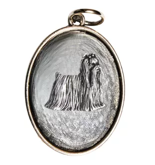 Yorkshire Terrier, Terrier Du Yorkshire, York - collier avec chien, pendentif pour maman de chien, bijoux uniques de la marque Art-Dog