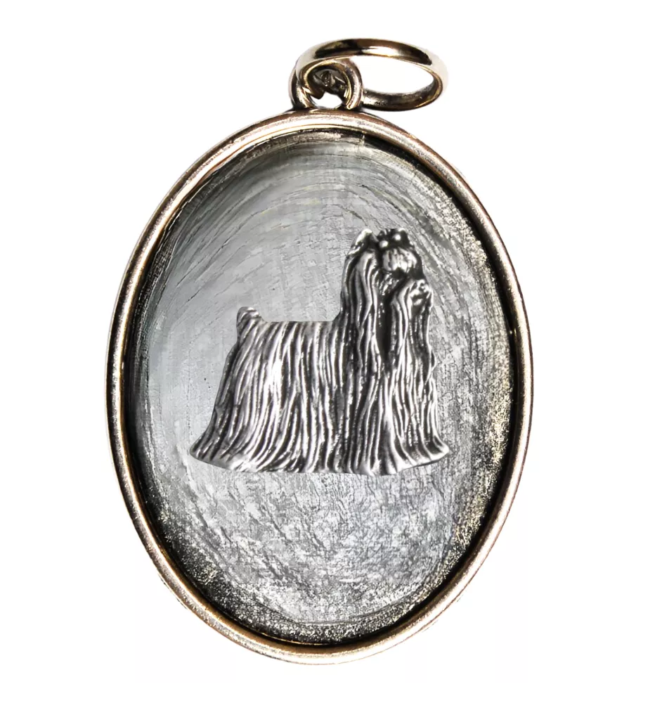 Yorkshire Terrier, Terrier Du Yorkshire, York - collier avec chien, pendentif pour maman de chien, bijoux uniques de la marque Art-Dog