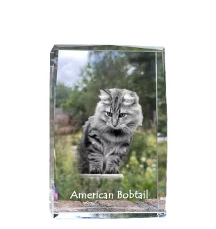 Amerykański Bobtail kryształ z kotem Art-Dog