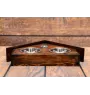 Yorkshire Terrier, Yorkie I - wooden stand with bowls for a dog, decorative dog bowls, a gift for adopting a dog from the Art-Dog brand