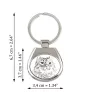American Curl Cat - keychain with a cat, keychain with a print, personalized pendant from the Art-Dog brand