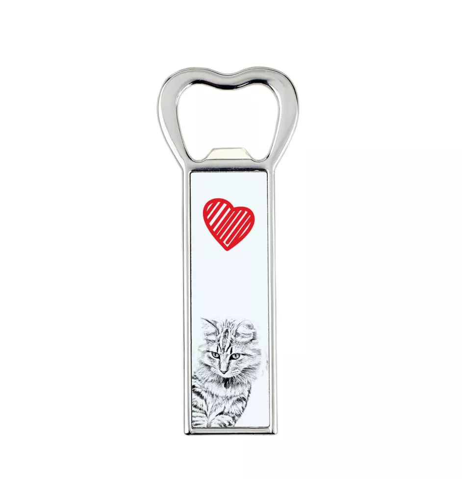 Amerikanisch Bobtail - Flaschenöffner mit Katze, personalisierter Kühlschranköffner, ein einzigartiges Geschenk für Männer von der Marke Art-Dog.