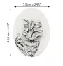 American Bobtail - commemorative plaque with a cat photo, tombstone with a print, personalized oval plaque from the Art-Dog brand