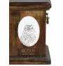 Chat à boucles américaines - une plaque commémorative avec une photo de chat, une plaque funéraire avec une impression, une plaque ovale personnalisée de la marque Art-Dog