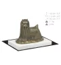 Yorkshire Terrier - Hundestatue, Figur auf weißem Sockel, Trophäe für die Art-Dog-Hundeaustellung.