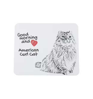 American Curl Katze - Mauspad mit Druck, personalisiertes Mauspad mit Katze, einzigartiges Gadget für Büroangestellte von Art-Dog.