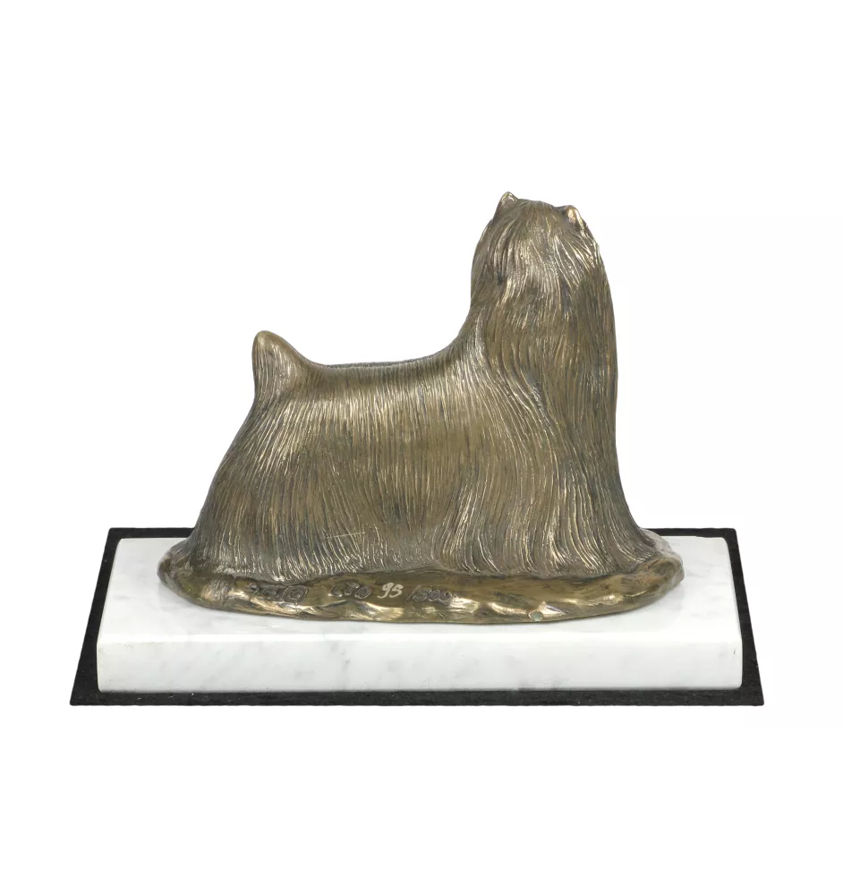 Yorkshire Terrier statuetka na jasnym kamieniu Art-Dog