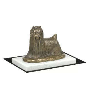 Yorkshire Terrier statuetka na jasnym kamieniu Art-Dog