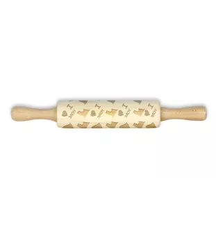 Yorkshire Terrier, Yorkie - small rolling pin with a dog, patterned dough roller, gadget for ceramicists from the Art-Dog brand