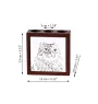American Curl Cat - pen holder with a cat, desk organizer with a print, personalized desk decoration by Art-Dog brand