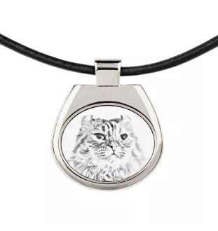 American Curl Katze - Halskette mit Katzenanhänger, personalisiertes Fotoanhänger, einzigartige Halskette für Frauen und Männer von der Marke Art-Dog
