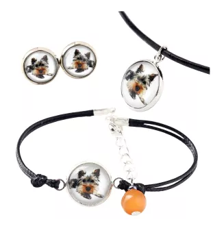 Yorkshire Terrier - Schmuckset in einer Schachtel, Halskette, Ohrringe, Armband, Produkte der Marke Art-Dog