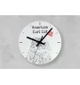 American Curl Katze - Wanduhr mit Katze, Regal Uhr mit Druck, personalisierte Hausdekoration von Art-Dog.