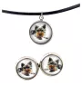 Yorkshire Terrier, Yorkie - jewelry with your photo box, set of necklace and earrings, personalized products from the Art-Dog brand