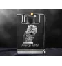 American Bobtail - Candle holder with cat photo, crystal tealight holder, personalised gift by Art-Dog brand