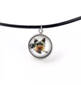 Yorkshire Terrier, Yorkie - jewelry with your photo box, set of necklace and earrings, personalized products from the Art-Dog brand