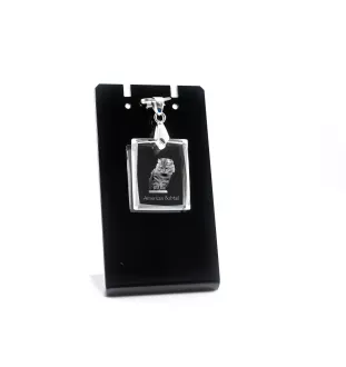 Amerikanisch Bobtail - Crystal cat pendant, photo necklace, unique jewellery by Art-Dog