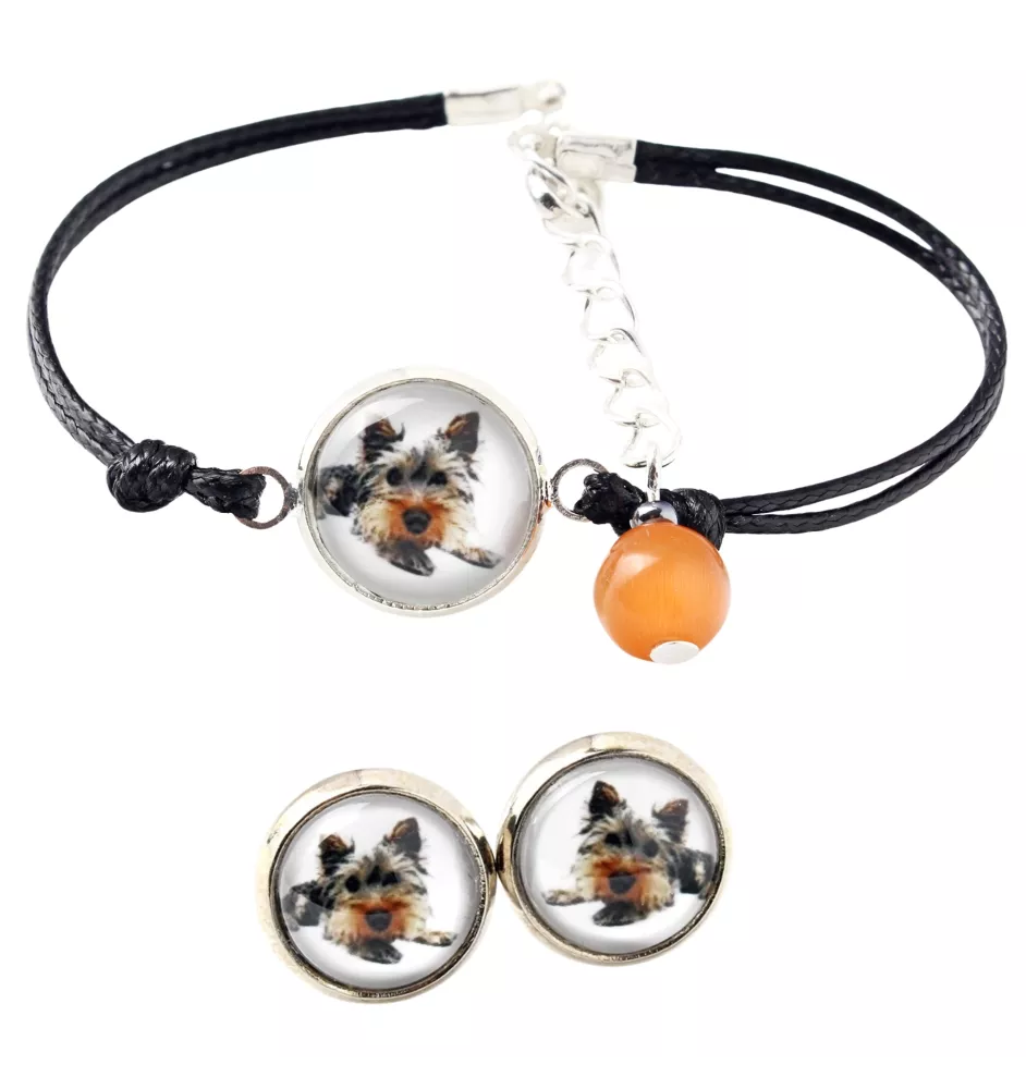 Yorkshire Terrier - Schmuckset mit Ihrem Foto, Schmuckstück für Frauen, handgefertigtes Produkt, handgefertigtes Produkt mit Leidenschaft für die Marke Art-Dog.