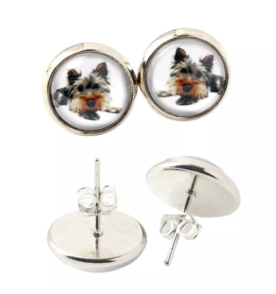 Yorkshire Terrier - Ohrringe in einer Schachtel, Ihr Foto, handgefertigter Schmuck, Eigenmarke von Art-Dog.
