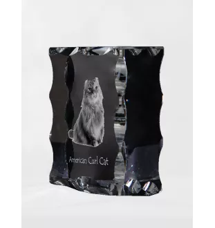 Amerykański curl ramka kryształowa z kotem Art-Dog