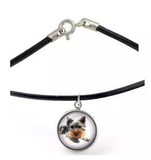 Yorkshire Terrier, Terrier Du Yorkshire, York - collier dans une boîte, élégant bijou, pendentif de la marque Art-Dog