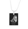 Chat à boucles américaines - Crystal pendant with cat, silver necklace with photo, personalised pendant by Art-Dog brand