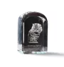 Bobtail américain - un cube en cristal avec une photo, une photo de chat dans le cristal, un presse-papiers cubique de la marque Art-Dog