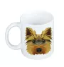 Yorkshire Terrier - Becher mit einem Bild und dem Schriftzug geometrischer Hund Art-Dog