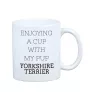 Yorkshire Terrier, Yorkie - cup with a geometric dog image and the inscription Art-Dog