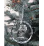 Amerikanisch Bobtail - Kristallkugel mit Foto, Katzenfoto im Kristall, personalisierter Weihnachtsbaumanhänger von Art-Dog.