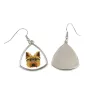 Yorkshire Terrier, Yorkie - earrings with a picture and the inscription geometric dog Art-Dog