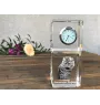 Bobtail américain - montre en cristal avec photo, photo de chat dans le cristal, horloge de bureau personnalisée de la marque Art-Dog