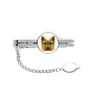 Yorkshire Terrier, Yorkie - geometric tie clip with a picture and inscription from Art-Dog