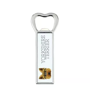 Yorkshire Terrier, Terrier Du Yorkshire, York - ouvre-bouteille avec une image et une inscription pour la bière Art-Dog
