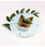 Yorkshire Terrier, Terrier Du Yorkshire, York - horloge murale géométrique avec photo et logo de la marque Art-Dog