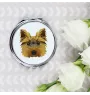 Yorkshire Terrier - Spiegel mit Foto und geometrischem Aufdruck der Marke Art-Dog