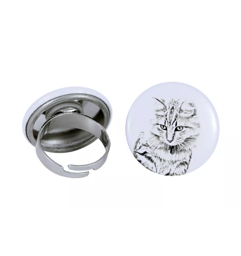 Amerikanisch Bobtail - ein einzigartiger Ring, handgefertigt, Damenschmuck der Marke Art-Dog