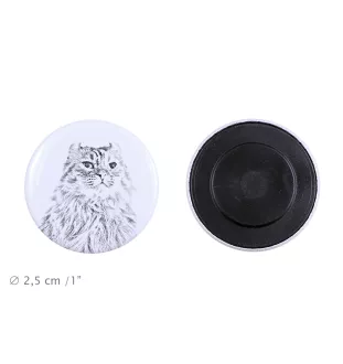 Chat à boucles américaines - collection de magnets uniques, photo personnelle, marque Art-Dog
