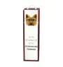 Yorkshire Terrier, Terrier Du Yorkshire, York - une boîte géométrique avec une photo et un texte pour le vin de la marque Art-Dog