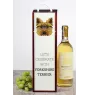 Yorkshire Terrier, Terrier Du Yorkshire, York - une boîte géométrique avec une photo et un texte pour le vin de la marque Art-Dog