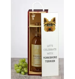 Yorkshire Terrier pudełko na wino geometryczne Art-Dog