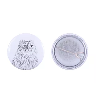 Chat à boucles américaines - un accessoire de sac à dos, un badge personnalisé, l'accessoire parfait pour les amoureux des animaux de la marque Art-Dog