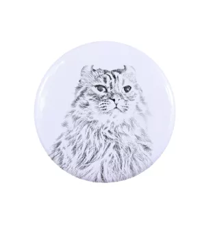 American Curl Katze Rucksack decoration, personalized badge, perfect gadget for animal lovers from the Art-Dog brand