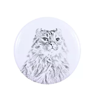 Chat à boucles américaines - collection de magnets uniques, photo personnelle, marque Art-Dog