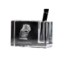 American Bobtail - Pen stand, crystal organiser with cat photo, unique desk decoration by Art-Dog brand
